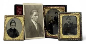THREE DAGUERREOTYPE PHOTOGRAPHS Provenance: private collection Denbighshire