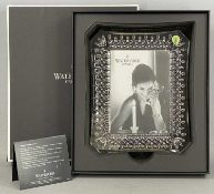 WATERFORD CRYSTAL SEAHORSE PHOTOGRAPH FRAME, 26 x 21cms, in original box Provenance: private