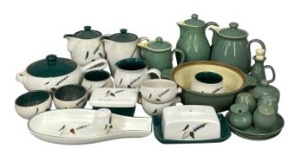 DENBY TABLEWARE, green wheat and other patterns, approx. 25 pieces Provenance: private collection