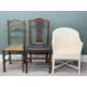 OFFERED WITH LOT 13 - VINTAGE CHAIRS, including a pair of elegant parlour chairs with upholstered - Image 4 of 5