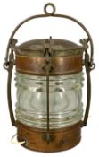 VINTAGE COPPER MAST HEAD LAMP, 'Not Under Command', Telford Grier Mackay, No. 4827, 33cms (h)