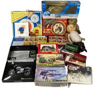 TOYS & GAMES ETC., including three Airfix scale model kits (unbuilt), Hornby OO Gauge locomotive