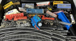 HORNBY RAILWAYS MODEL TRAIN SET, including locomotives, rolling stock and carriages, and a large