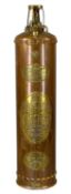 19TH CENTURY COPPER & BRASS WATERLOO TYPE 662 FIRE EXTINGUISHER, 73cms (h) Provenance: private