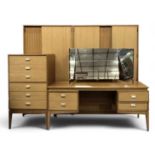 PLUS LOT 12 - UNIFLEX MID-CENTURY BEDROOM FURNITURE, to include gent's and ladies' wardrobes, 169 (