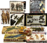 SCALE MODEL COLLECTABLES, including two Atlas Editions WWII aircraft on stands, Airfix kits, boxed