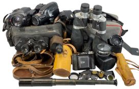 CAMERAS, ACCESSORIES & BINOCULARS, including Olympus IS-2000, Ross London 9x36 binoculars in leather
