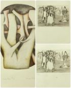 WENDY VINCENT (South African, b. 1941) limited edition etchings - (29/32) 'The Surreal Garden of