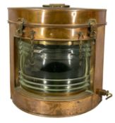 VINTAGE COPPER STARBOARD SHIP'S LAMP, Viking, No. 9164, 36cms (h) Provenance: private collection