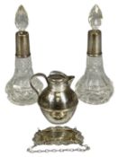 SILVER / SILVER-MOUNTED COLLECTABLES, Edwardian silver Guernsey jug, J. Collyer, Birmingham 1901,