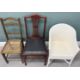 OFFERED WITH LOT 13 - VINTAGE CHAIRS, including a pair of elegant parlour chairs with upholstered - Image 5 of 5