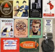 ADVERTISING & OTHER COLLECTABLES, including reproduction metal advertising signs and an Ilford