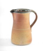 MUCHELNEY POTTERY, stoneware jug with partially glazed handle and neck, impressed mark to base,