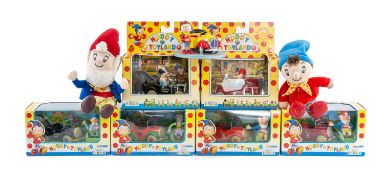 CORGI / LLEDO, six Noddy Toyland diecast scale model vehicles with figures, Noddy and Big Ears