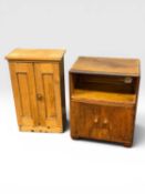 CIGAR CABINET being possibly Cuban, the door stamped 'De Cabañas CBS y Carbajal', replaced