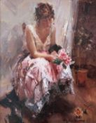 ‡ NYDIA LOZANO (Spanish, b. 1947) digital colour print - entitled 'Una Rosa', 69.5 x 54.5cms