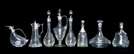 CONTEMPORARY GLASSWARE, including Hennessy Paradis extra rare cognac decanter and stopper, ship's