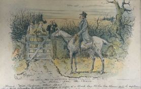 FINCH MASON (British, 1850-1915) set of six 19th century colour prints - The Adventures of Professor