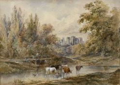 HENRY EARP SENIOR (British, 1831-1914) pair of watercolours - 'Kenilworth Castle' and 'Distant