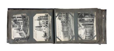 ALBUM OF ANTIQUE & VINTAGE POSTCARDS, approx. 200, including First World War French scenes and