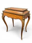 GOOD VICTORIAN WALNUT & PARQUETRY JARDINIÈRE TABLE attributed to Donald Ross (1830-1916) c. 1870, in