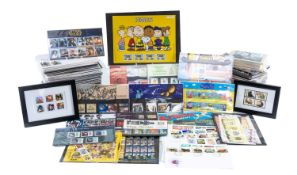 LARGE COLLECTION OF POST OFFICE FIRST DAY COVERS, collector's postcards, mint stamps etc.