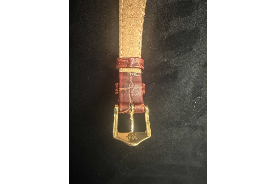 RARE LADIES' 18CT GOLD CARTIER SANTOS DUMONT WRISTWATCH, c. 1990, Ref. 9606, Cal.21 17J manual- - Image 14 of 15