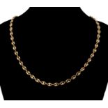 9CT GOLD ANCHOR-LINK NECKLACE, 52cms (l), 14.7g Provenance: deceased estate Gwynedd