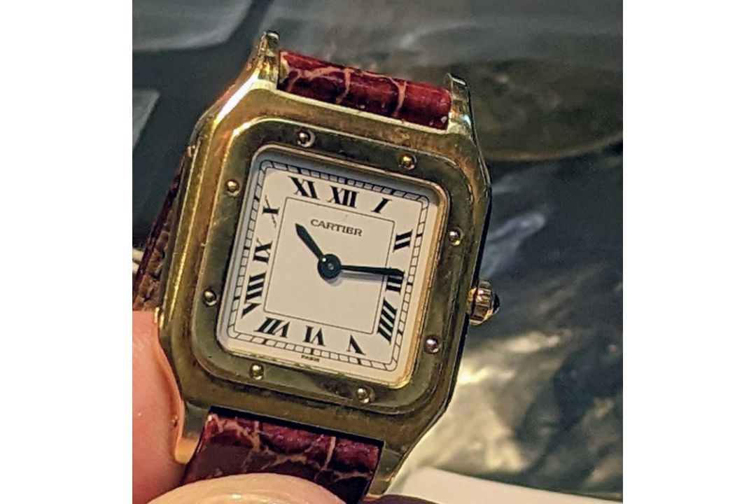 RARE LADIES' 18CT GOLD CARTIER SANTOS DUMONT WRISTWATCH, c. 1990, Ref. 9606, Cal.21 17J manual- - Image 12 of 15