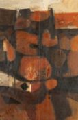 ‡ JOHN EAVES (British b. 1929) oil on canvas - entitled verso 'Rockscape, Pembroke' on Anthony
