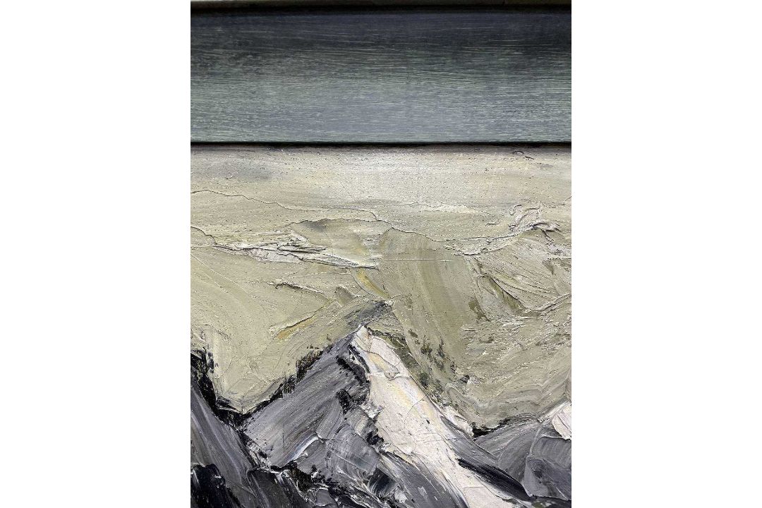 ‡ SIR KYFFIN WILLIAMS RA (Welsh, 1918-2006) oil on canvas - entitled 'The Moelwyns in Winter', - Image 11 of 30