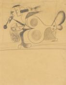 ‡ CERI RICHARDS CBE (Welsh 1903-1971) pencil drawing - entitled verso 'Study for Relief