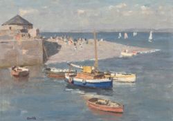 ‡ GYRTH RUSSELL (British-Canadian, lived and worked Wales, 1892-1970) oil on board - entitled
