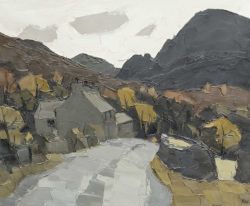 ‡ SIR KYFFIN WILLIAMS RA (Welsh 1918-2006) oil on canvas - entitled verso on Thackeray Gallery label