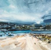 ‡ DIANE METCALFE (British Contemporary) oil on board - Menai Straits, signed lower left Di Metcalfe,