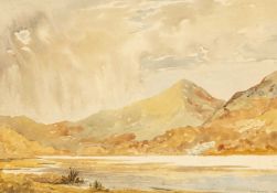 ‡ SIR KYFFIN WILLIAMS RA (Welsh 1918-2006) early watercolour - Llyn Dinas, signed 'John Williams',