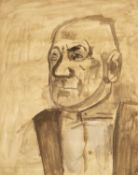 ‡ JOSEF HERMAN (Polish-British, lived, worked Wales 1911-2000) tempera on paper - entitled verso '