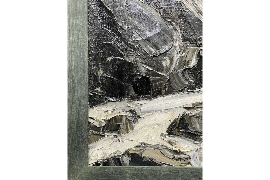 ‡ SIR KYFFIN WILLIAMS RA (Welsh, 1918-2006) oil on canvas - entitled 'The Moelwyns in Winter', - Image 20 of 30