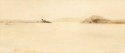 ‡ JOHN KNAPP-FISHER (British, worked, lived Wales 1931-2015) watercolour - entitled verso 'Fishguard