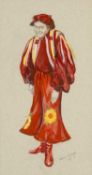 ‡ VALERIE GANZ (Welsh 1936-2015) watercolour and pencil - inscribed verso 'Ryan Davies as Simple