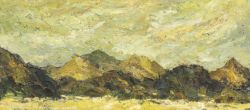 ‡ SIR KYFFIN WILLIAMS RA (Welsh 1918-2006) oil on canvas, circa 1959 - entitled 'Snowdon and the