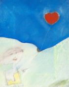 ‡ ROGER CECIL (Welsh 1942-2015) oil on canvas - entitled verso 'The Prodigal Lover', signed, 26 x
