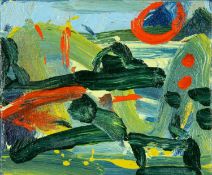 ‡ MAURICE COCKRILL RA (British 1936-2013) oil on canvas - entitled verso 'Conwy Inspiration', signed