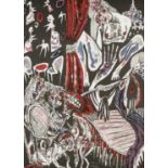 ‡ JOHN ABELL (Welsh b. 1986) 2012 colour lithograph, an edition of 23 - entitled 'Cabaret Girls', 74