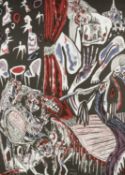 ‡ JOHN ABELL (Welsh b. 1986) 2012 colour lithograph, an edition of 23 - entitled 'Cabaret Girls', 74