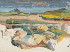 ‡ RAY HOWARD-JONES (British, worked, lived Wales 1903-1996) gouache on board - entitled verso '