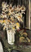 ‡ GWILYM PRICHARD (Welsh 1931-2015) oil on board - entitled verso 'Dried Sea Holly', signed, 52 x