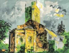 ‡ JOHN PIPER (British, lived, worked Wales 1903-1993) limited edition (38/70) screenprint in colours