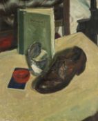 EVAN WALTERS (Welsh 1893-1951) oil on canvas - entitled verso 'Still Life, Blaencwm', 60.5 x 51cms