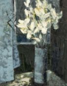 ‡ GWYN BROWN (Welsh, Tegfryn Gallery owner Menai Bridge, fl.1960s/70s) oil on board - entitled verso